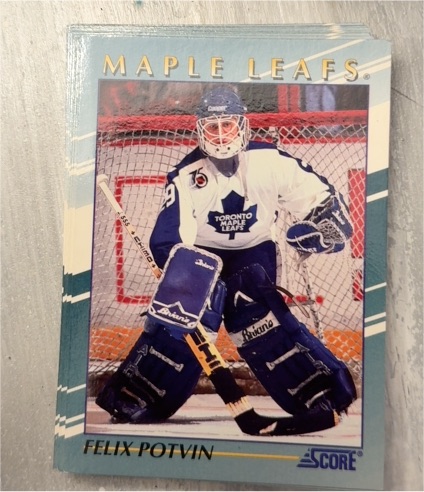 1992-93 Score Young Superstars #39 Felix Potvin — front