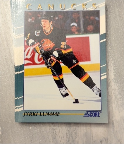 1990 Score #45 Jyrki Lumme — front
