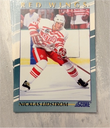 1992-93 Score #11 Nicklas Lidstrom — front