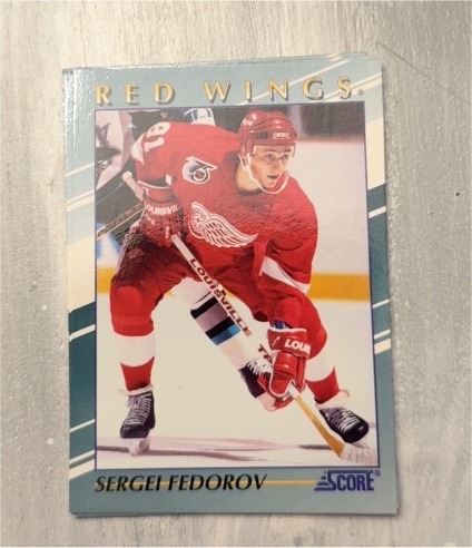 1991 Score #19 Sergei Fedorov — front