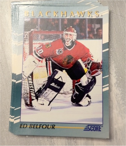 1991 Score #90 Ed Belfour — front