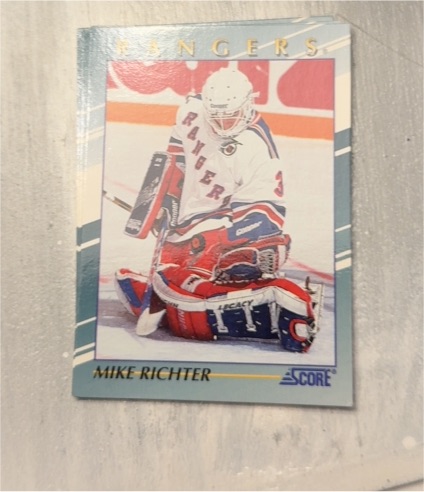 1991 Score #367 Mike Richter — front