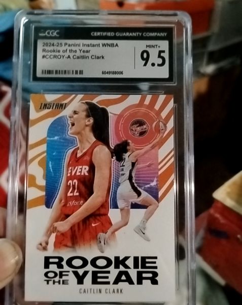 2024-25 Panini Instant WNBA #CCROY-A Caitlin Clark Rookie of the Year — front