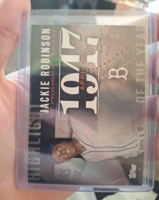 2015 Topps Highlight of the Year #H-40 Jackie Robinson — front