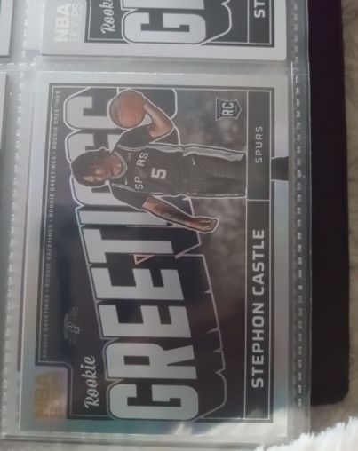 2024-25 Panini NBA Hoops #13 Stephon Castle Rookie Greetings — front