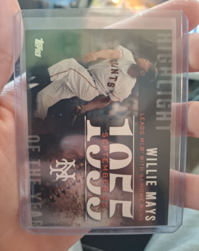 2015 Topps Highlights #H-105 Willie Mays — front
