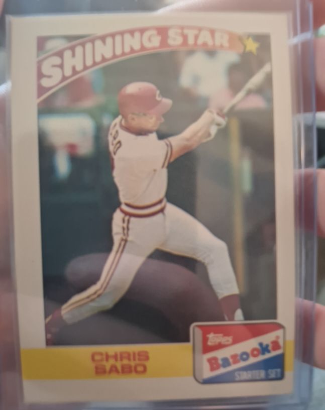1989 Topps Bazooka #18 Chris Sabo — front