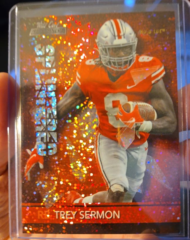 2021 Panini Wild Card Alumination Groovin Framed #RGFA-21 Trey Sermon — front