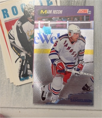 1991 Score Mark Recchi — front