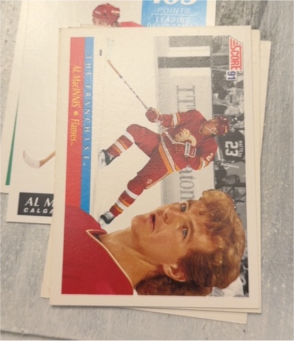 1991-92 Score American #417 Al MacInnis Calgary Flames — front