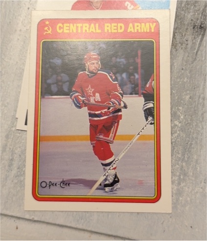 1990-91 O-Pee-Chee Central Red Army Insert — front