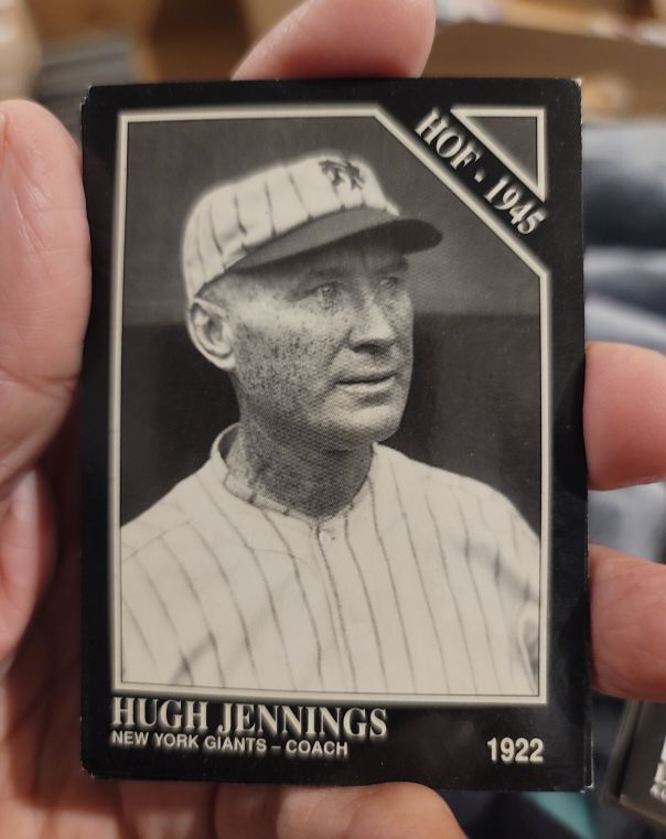 1991 The Sporting News Conlon Collection #16 Hugh Jennings — front