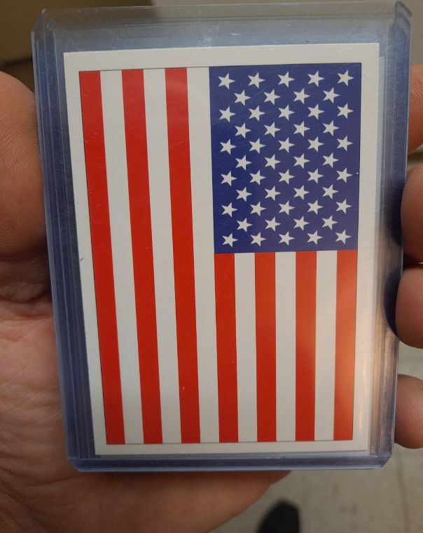 1991 Score #737 American Flag — front