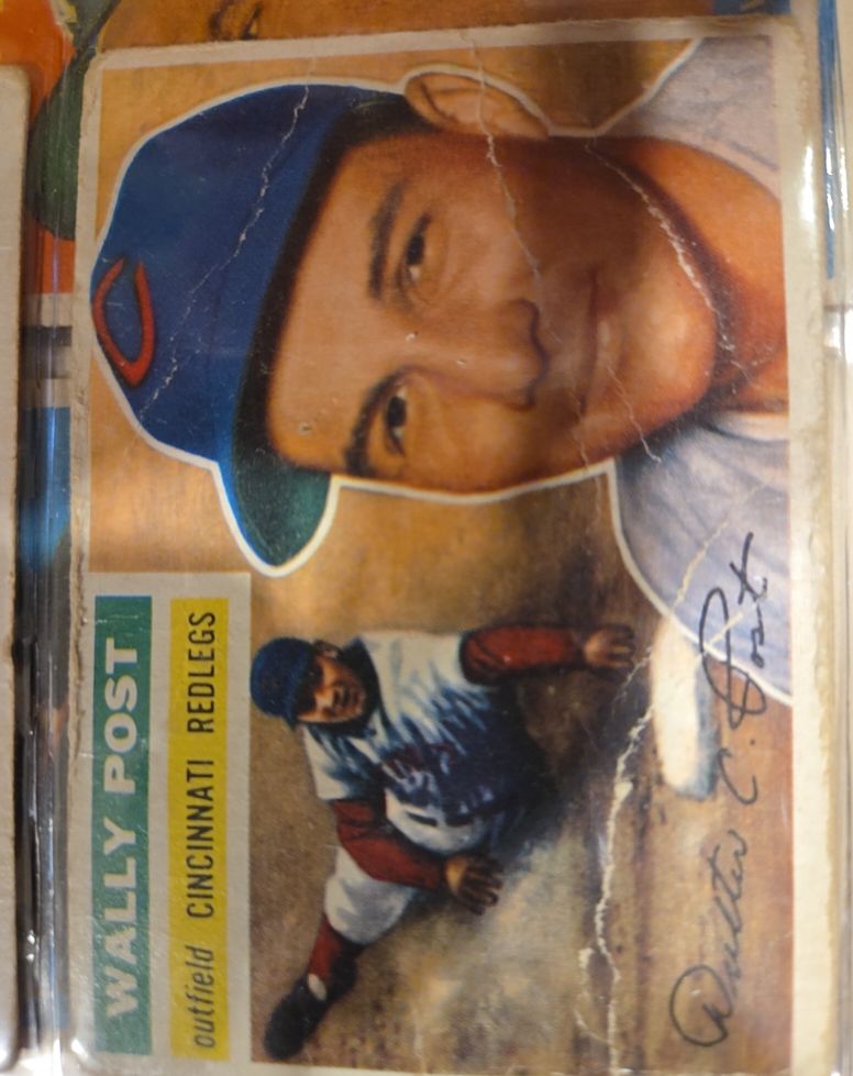 1956 Topps #158 Wally Post — front