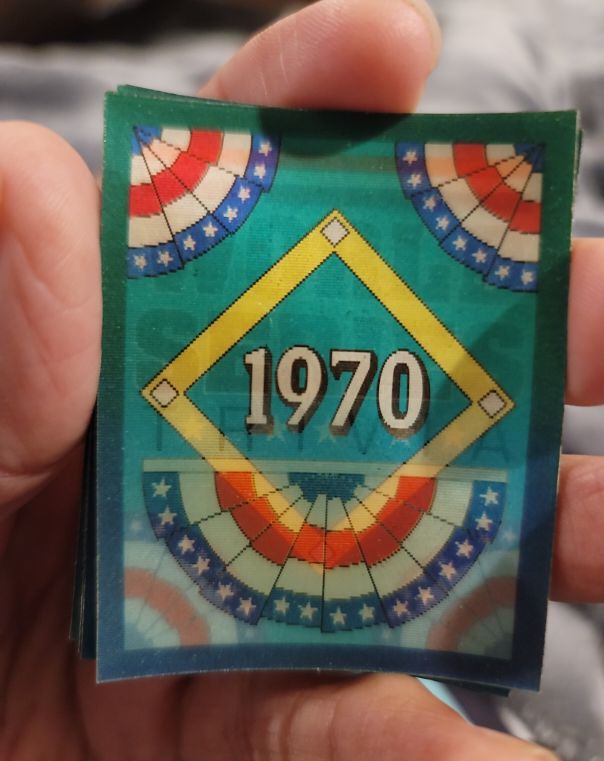 1991 Score Magic Motion World Series Trivia Card 1970 — front
