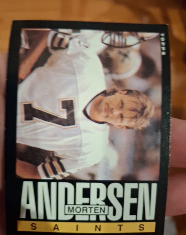 1985 Topps #101 Morten Andersen — front