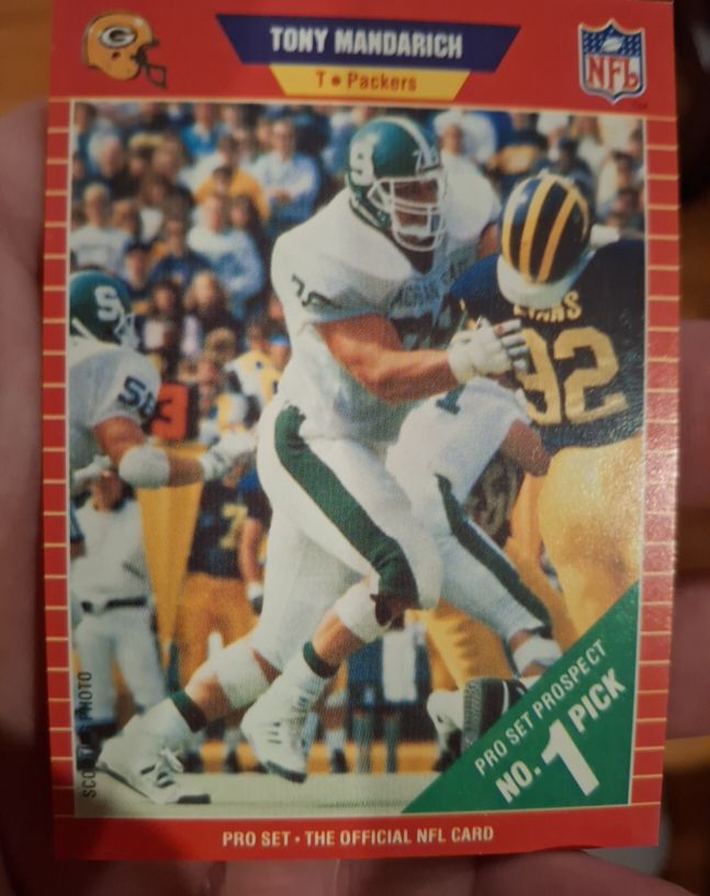 1989 Pro Set #495 Tony Mandarich — front
