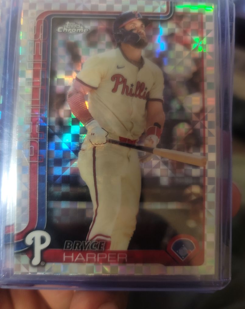 2025 Topps Chrome #150 Bryce Harper — front
