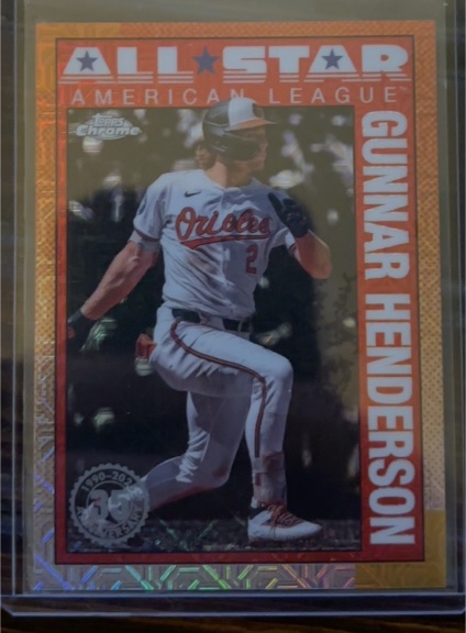 2025 Topps Series 2 90ASC-40 Gunnar Henderson 1990 All Star Silver Pack — front