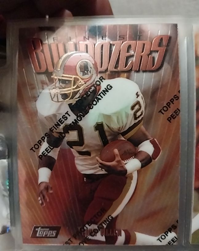1997 Topps Finest #10 Terry Allen Washington Redskins — front