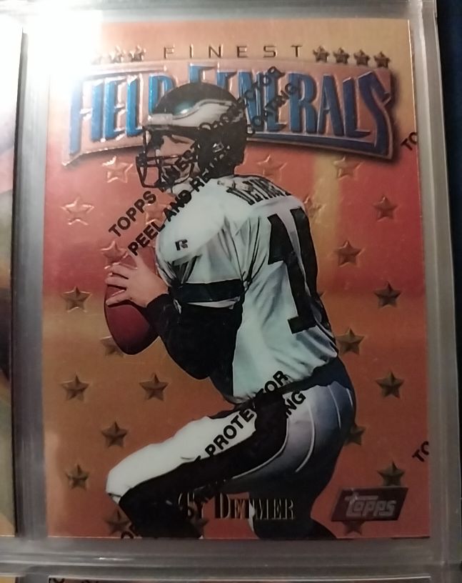 1997 Topps Finest #15 Ty Detmer — front