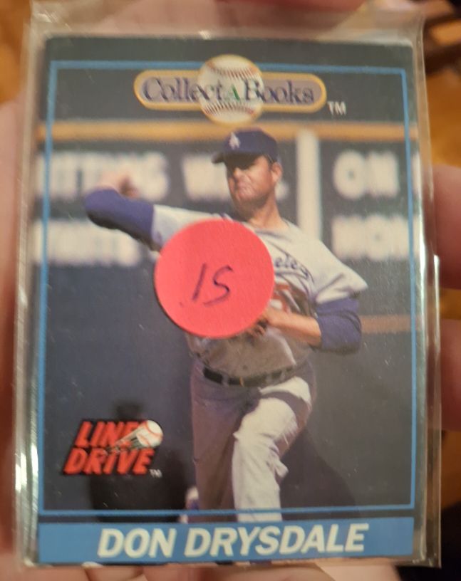 1991 Line Drive Collect-A-Books #10 Don Drysdale — front