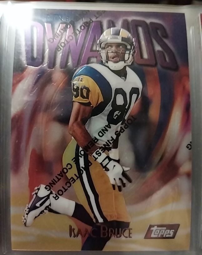 1997 Topps Finest #20 Isaac Bruce — front