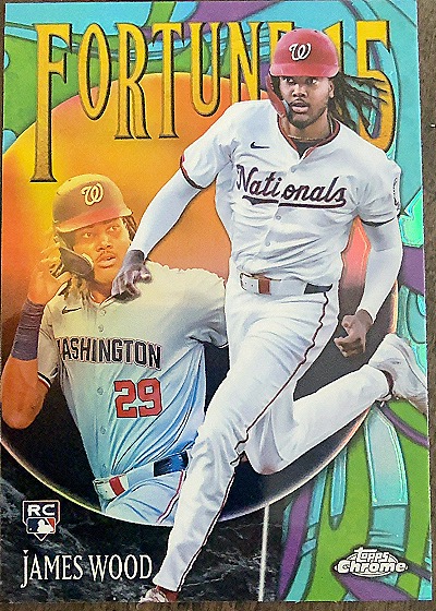 2025 Topps Chrome Fortune 15 #F15-10 James Wood — front