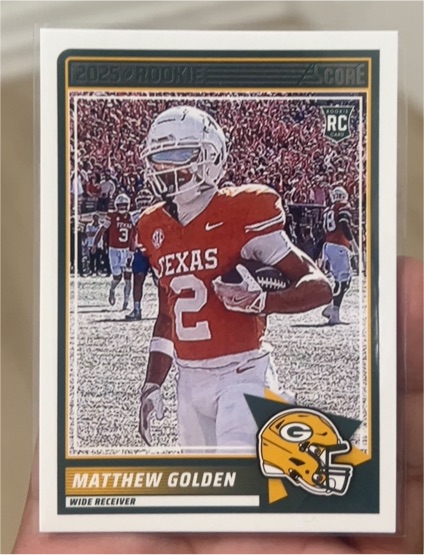 2025 Panini Score #56 Matthew Golden — front