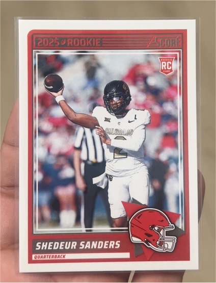 2025 Panini Score #15 Shedeur Sanders Rookie — front