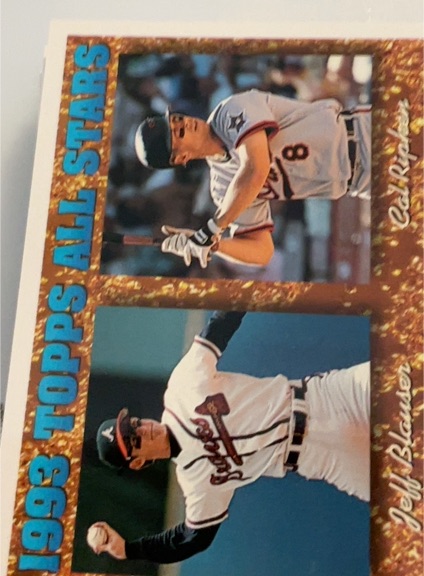 1994 Topps #387 Jeff Blauser / Cal Ripken Jr. — front