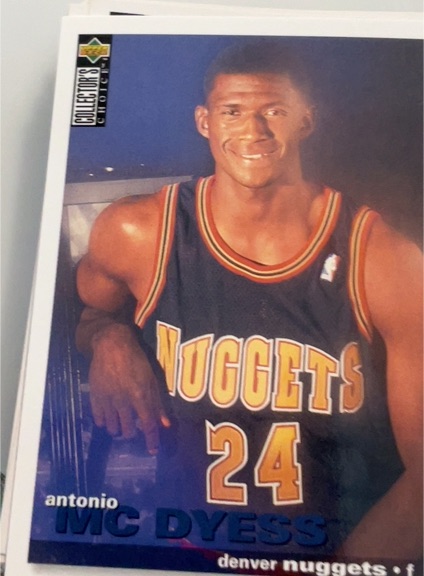 1995-96 Collector's Choice #T4 Antonio McDyess — front