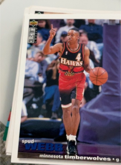 1995-96 Upper Deck Collector's Choice #T6 Spud Webb — front