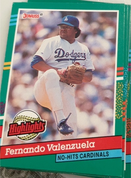 1991 Donruss Bonus Cards #BC-11 Fernando Valenzuela — front