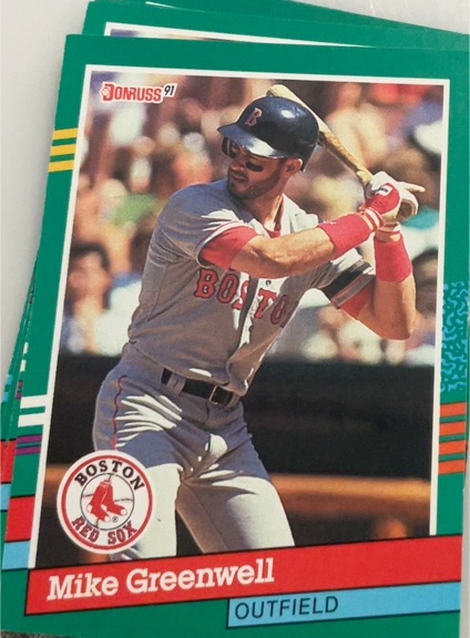 1991 Donruss #553 Mike Greenwell — front