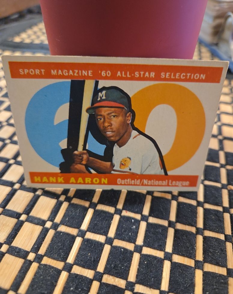 1960 Topps #566 Hank Aaron — front