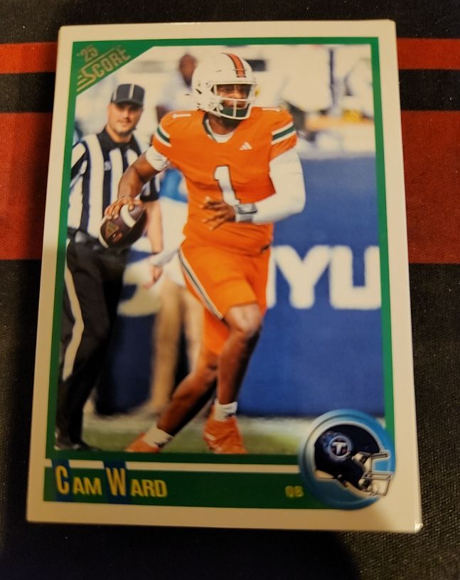 2025 Panini Score #4 Cam Ward — front