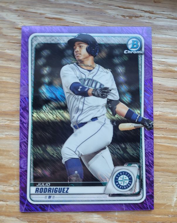2020 Bowman Chrome #BCP-175 Julio Rodriguez — front