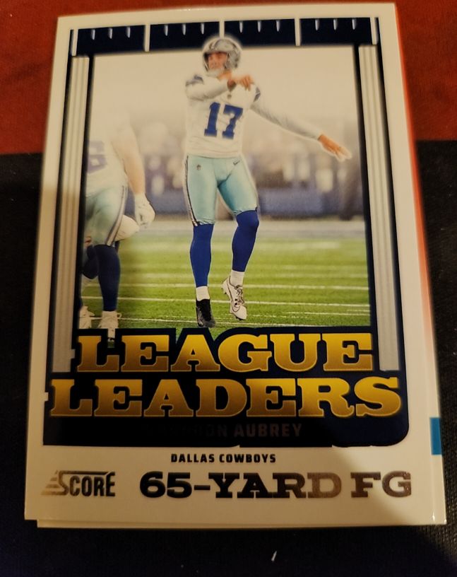 2024 Panini Score League Leaders #LL-BAY Brandon Aubrey — front
