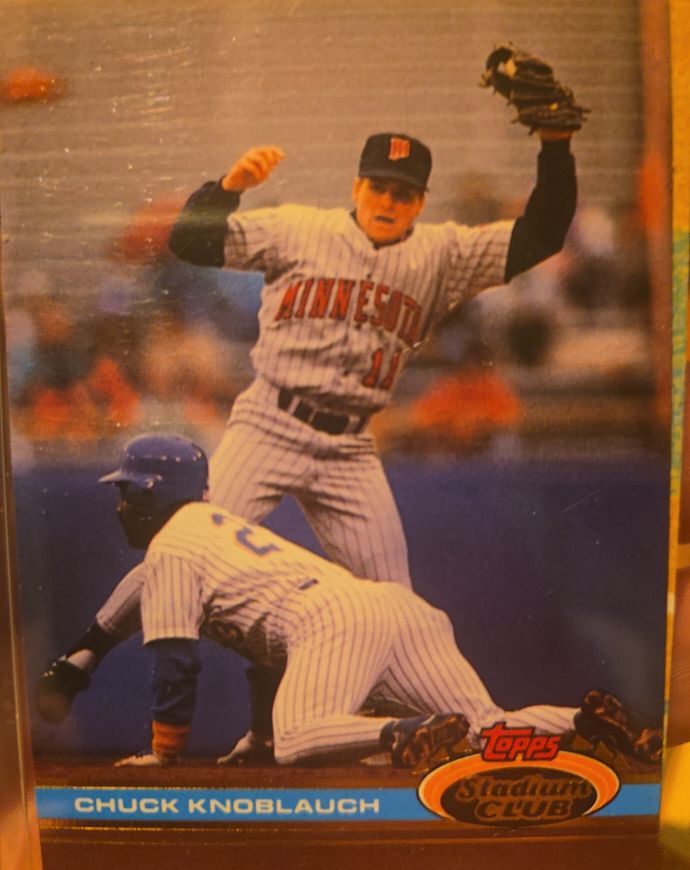 1991 Topps Stadium Club #548 Chuck Knoblauch — front