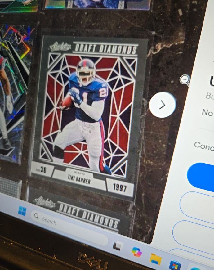 2024 Panini Absolute Draft Diamonds #DD-TBR Tiki Barber — front