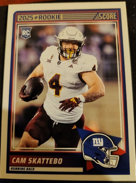 2025 Panini Score #1 Cam Skattebo — front