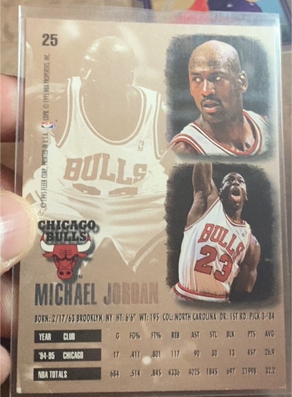 1993-94 Fleer #25 Michael Jordan — front