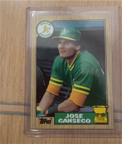 1987 Topps #620 Jose Canseco — front