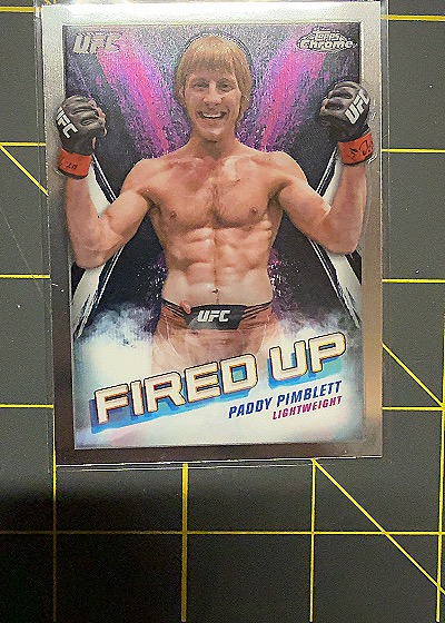2024 Topps Chrome UFC #FDP-23 Paddy Pimblett Fired Up — front