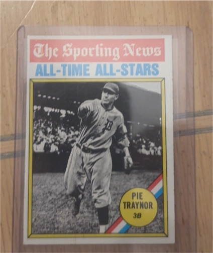 1976 Topps #343 Pie Traynor — front