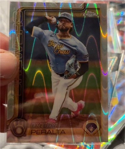 2025 Topps Chrome #95 Freddy Peralta — front