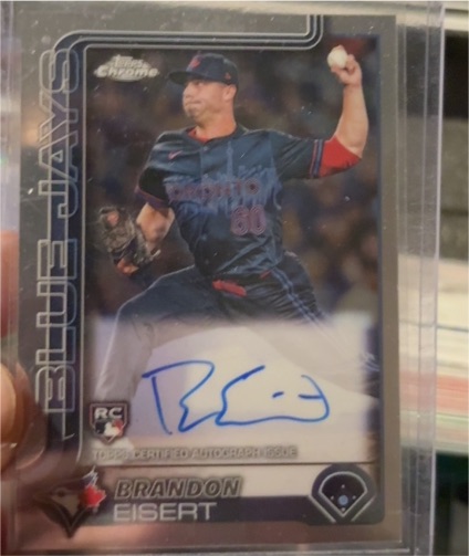 2025 Topps Chrome #RA-BE Brandon Eisert Rookie Auto — front