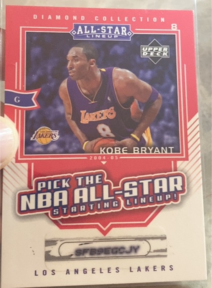 2004-05 Upper Deck Diamond Collection All-Star Lineup #8 Kobe Bryant — front