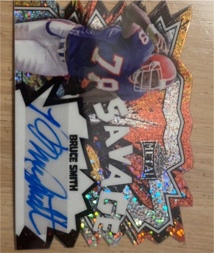 2025 Leaf Metal Savage Die-Cut Bruce Smith — front